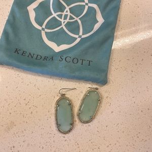 Kendra Scott green earrings